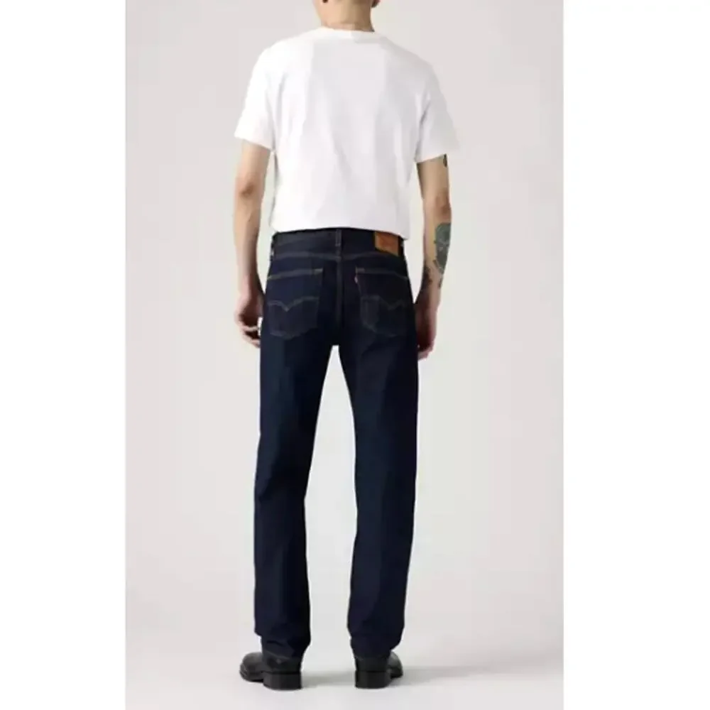 Levi's Men's Dark Wash  Non Stretch Straight Leg 501 Original Jeans Size 32 x 34
